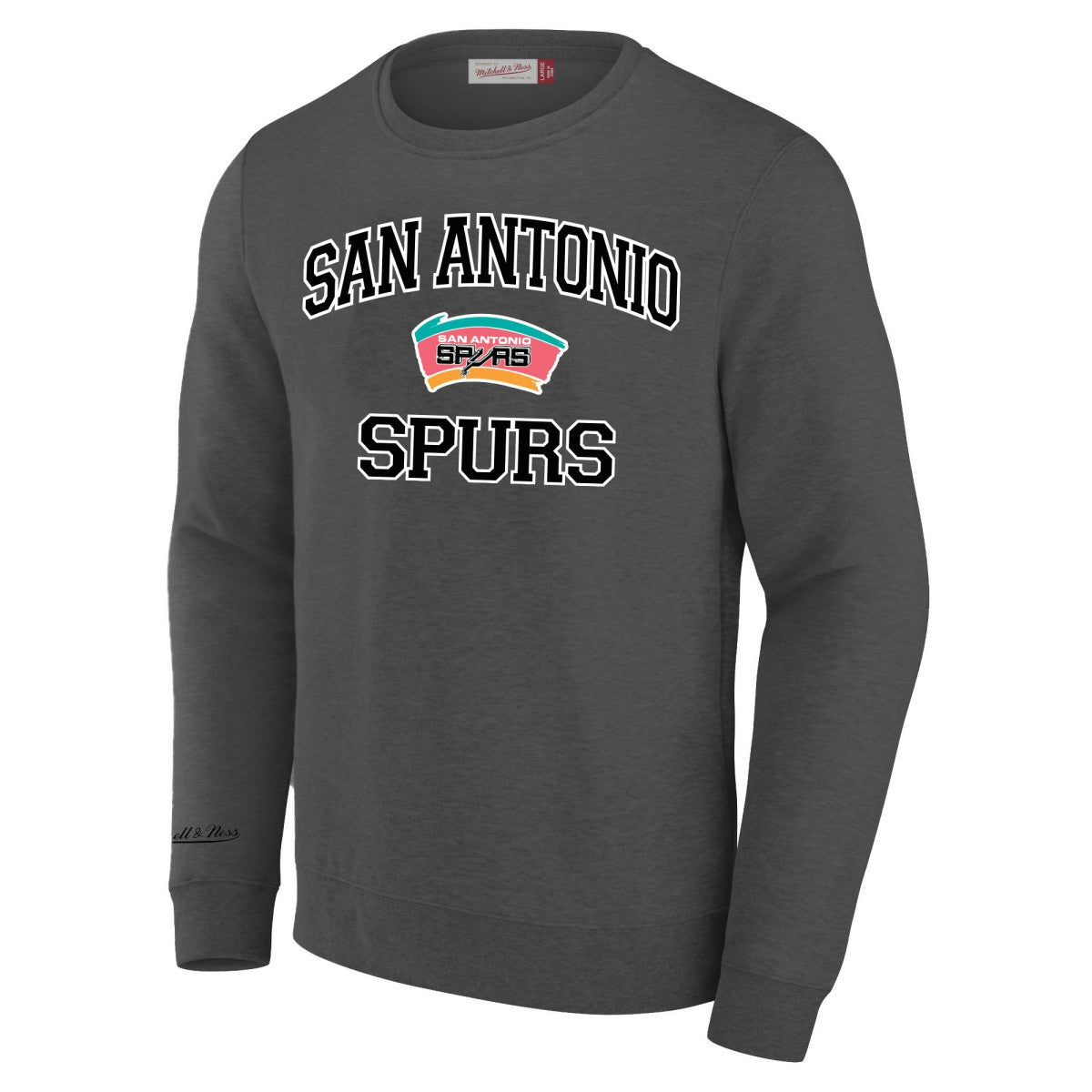 Heather Gray San Antonio Spurs Big & Tall Hardwood Classics Sweatshirt | NBA