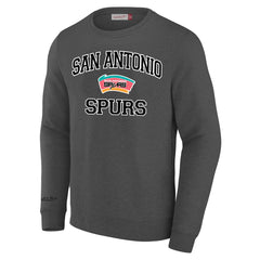 Heather Gray San Antonio Spurs Big & Tall Hardwood Classics Sweatshirt | NBA