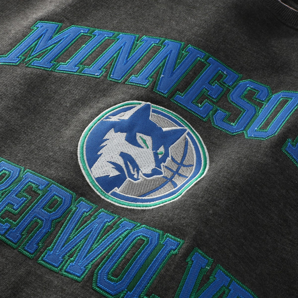 Heather Charcoal Minnesota Timberwolves Hardwood Classics Big & Tall Crewneck Sweatshirt | NBA
