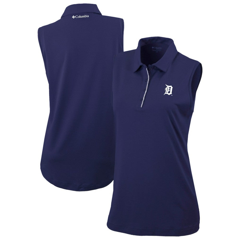 Detroit Tigers Columbia Women's Tend The Ball Sleeveless Polo - MLB