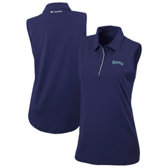 Seattle Mariners Columbia Women's Tend The Ball Sleeveless Polo - MLB