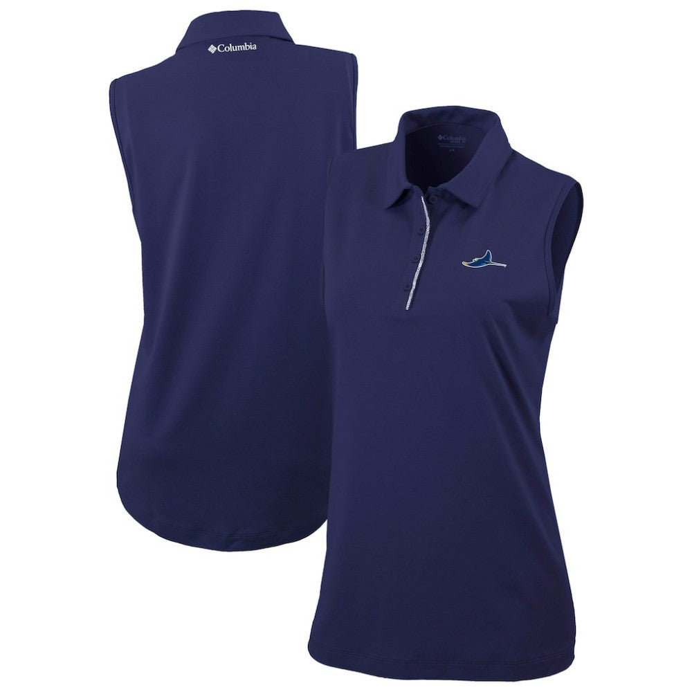 Tampa Bay Rays Columbia Women's Tend The Ball Sleeveless Polo - MLB