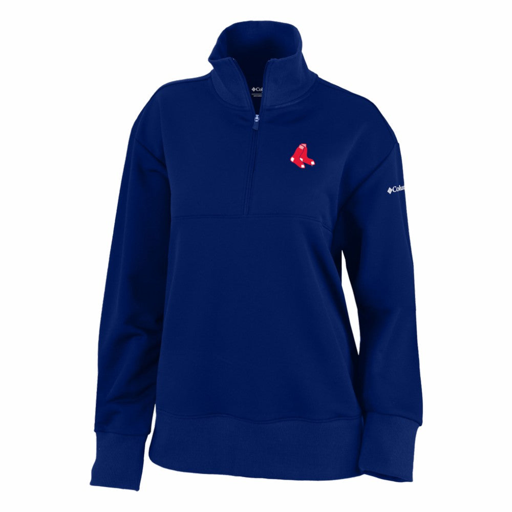 Boston Red Sox Columbia Women's Birchwood Hills Quarter-Zip Pullover - MLB Pullover