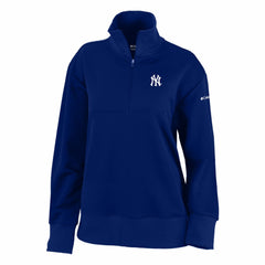 New York Yankees Columbia Women's Birchwood Hills Quarter-Zip Pullover - MLB Pullover