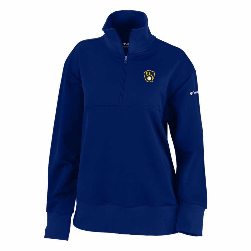 Milwaukee Brewers Columbia Women's Birchwood Hills Quarter-Zip Pullover - MLB Pullover