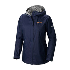 Houston Astros Columbia Women's Arcadia II Omni-Tech Full-Zip Hoodie Rain Jacket - MLB Jackets