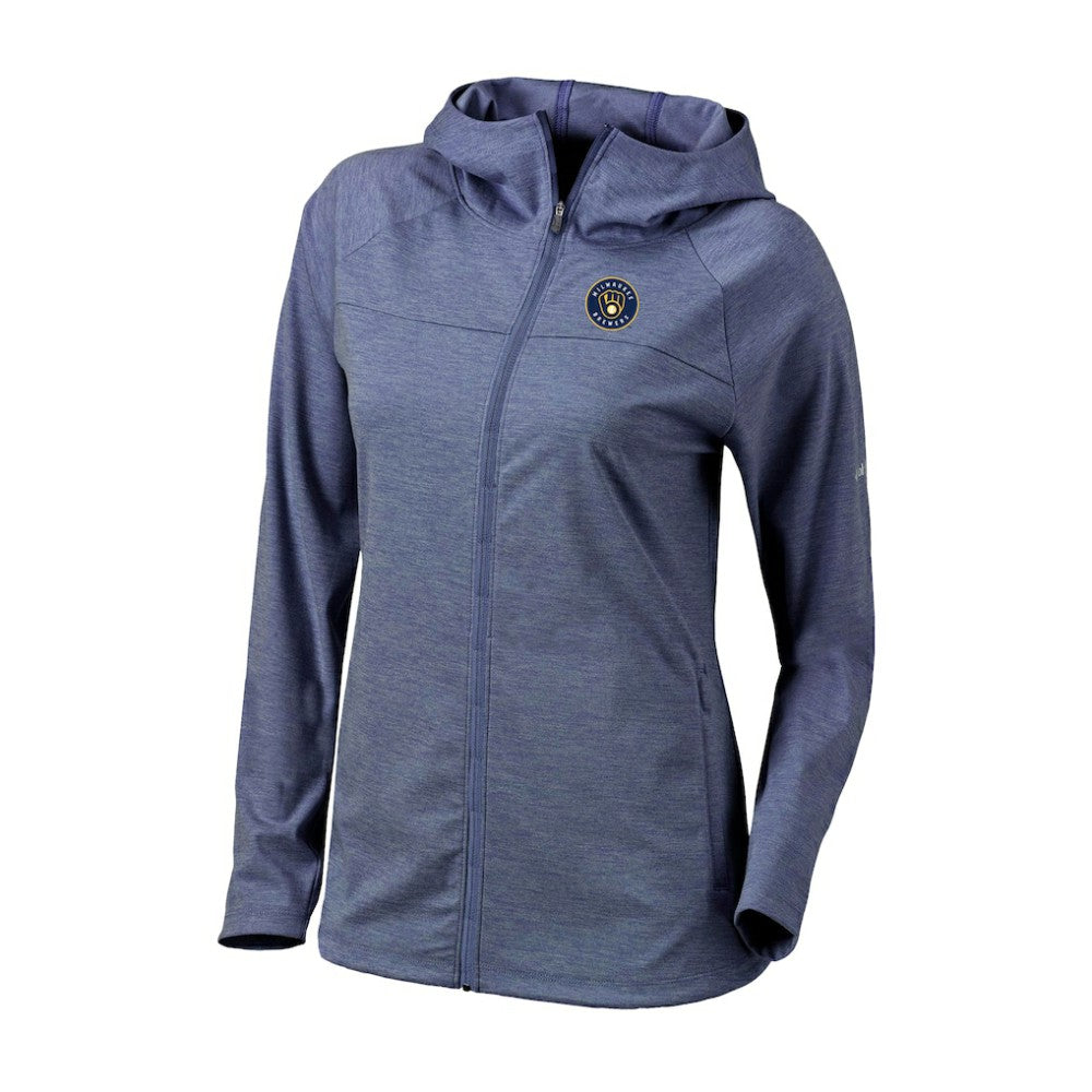 Milwaukee Brewers Columbia Women's Half Shot Full-Zip Hoodie - MLB Hoodies