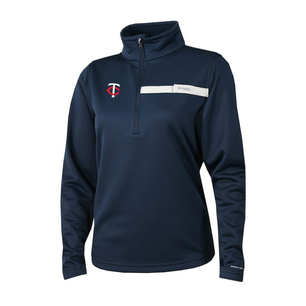 Minnesota Twins Columbia Women's Skiff Guide Fleece Half-Zip Pullover Jacket - MLB Jackets