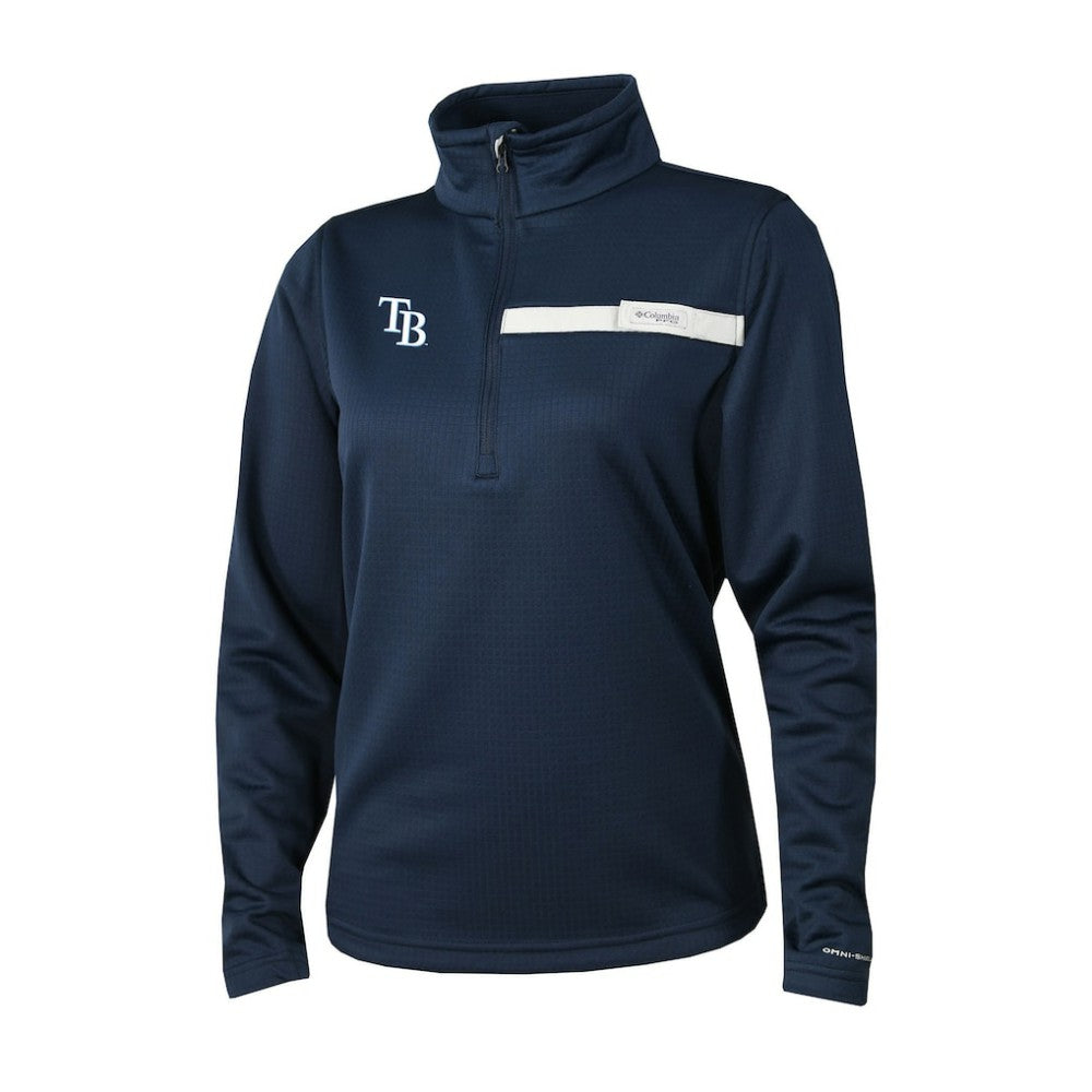 Tampa Bay Rays Columbia Women's Skiff Guide Fleece Half-Zip Pullover Jacket - MLB Jackets