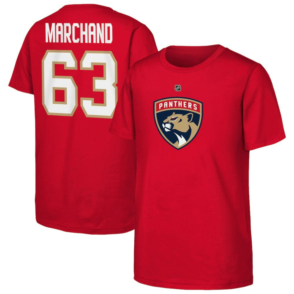 Brad Marchand Florida Panthers Youth Player Name & Number T-Shirt -  NHL T-shirts