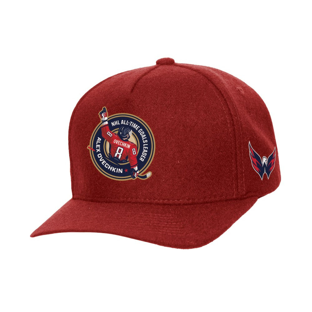 Alexander Ovechkin Washington Capitals Mitchell & Ness All Time Goals Pro Crown Adjustable Hat -  NHL Hats