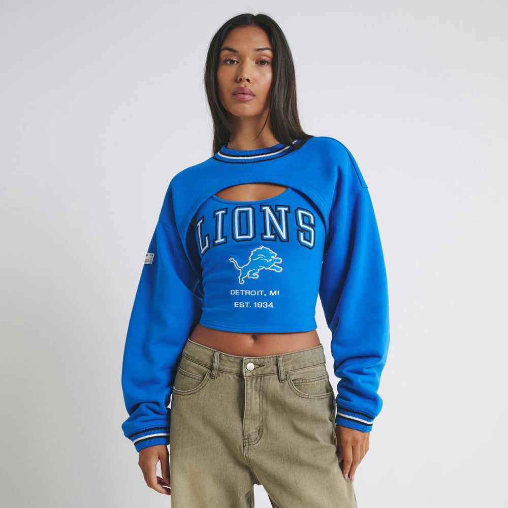Detroit Lions Off Season Women's Fleece Shrug Cami | NFL Near me