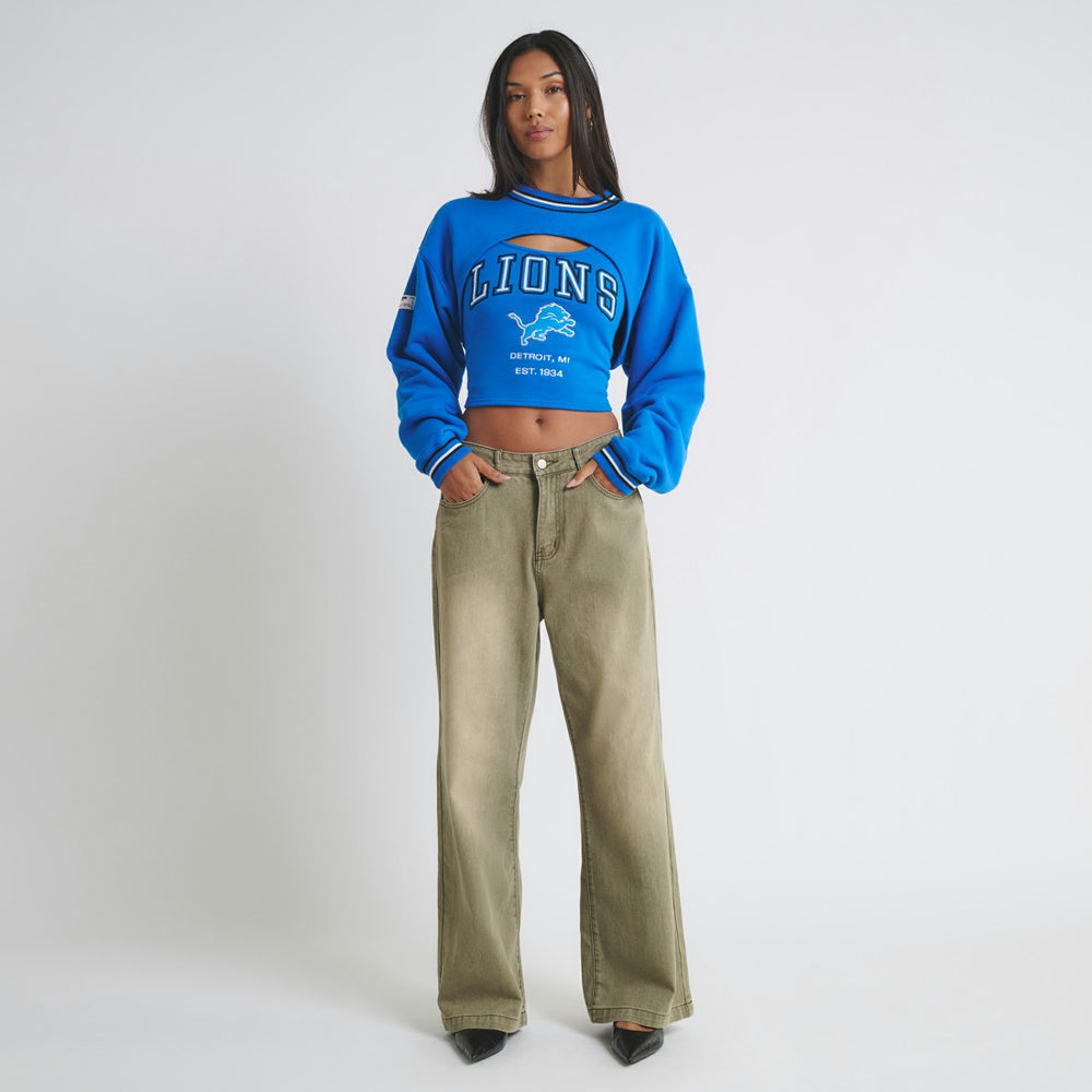 Detroit Lions Off Season Women's Fleece Shrug Cami | NFL Near me