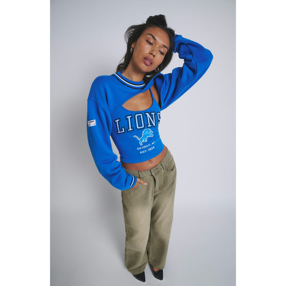 Detroit Lions Off Season Women's Fleece Shrug Cami | NFL Near me