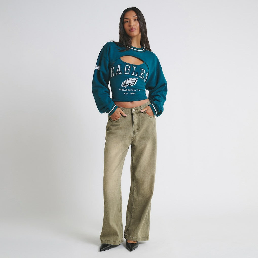 Philadelphia Eagles Off Season Women's Fleece Shrug Cami | NFL Hot