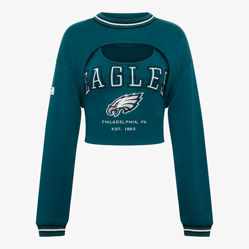 Philadelphia Eagles Off Season Women's Fleece Shrug Cami | NFL Hot