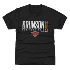 Black Jalen Brunson New York Knicks 500 Level Youth Elite T-Shirt | NBA