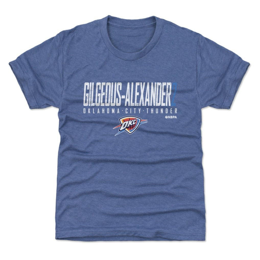 Blue Shai Gilgeous-Alexander Oklahoma City Thunder 500 Level Youth Elite T-Shirt | NBA