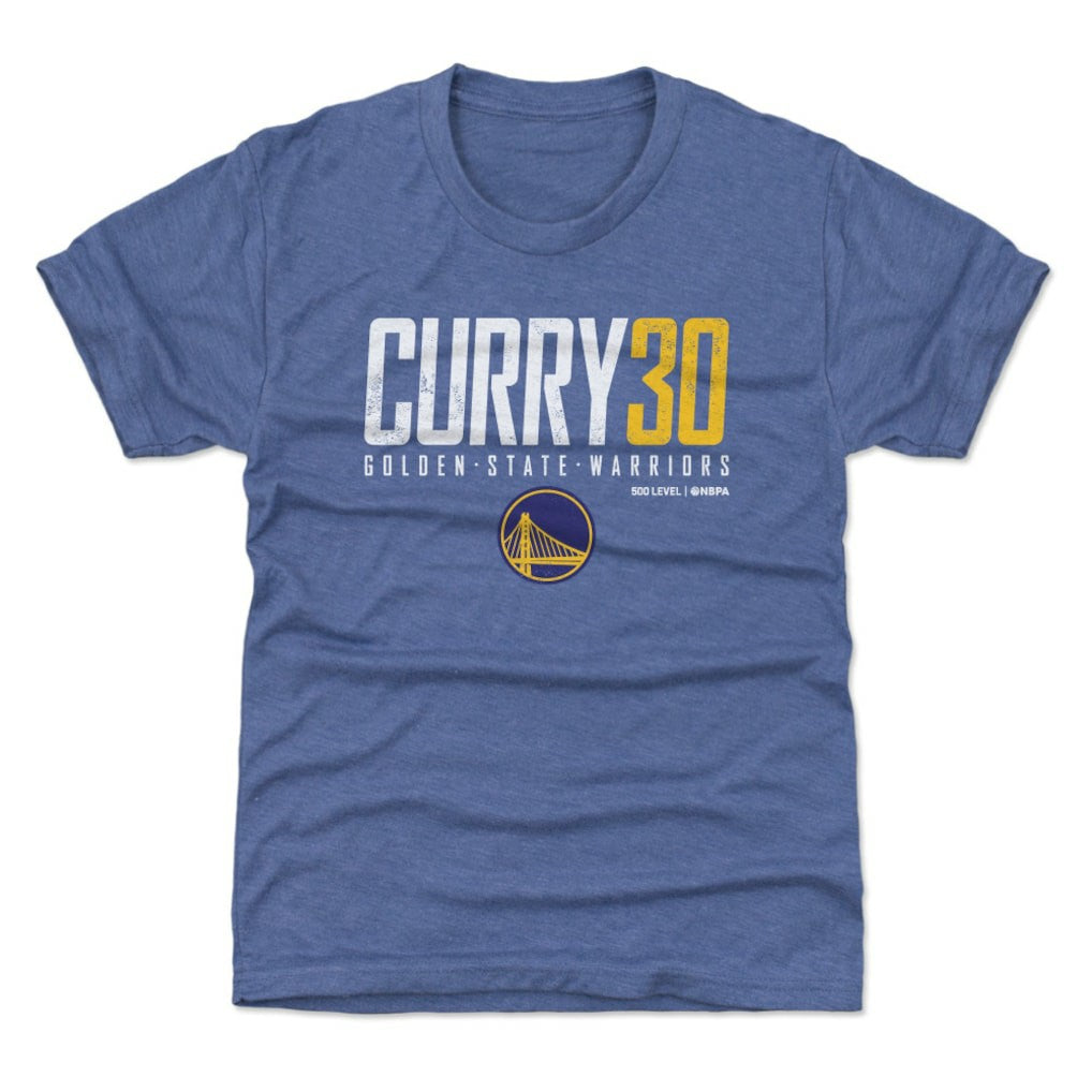 Royal Stephen Curry Golden State Warriors 500 Level Youth Elite T-Shirt sale | NBA
