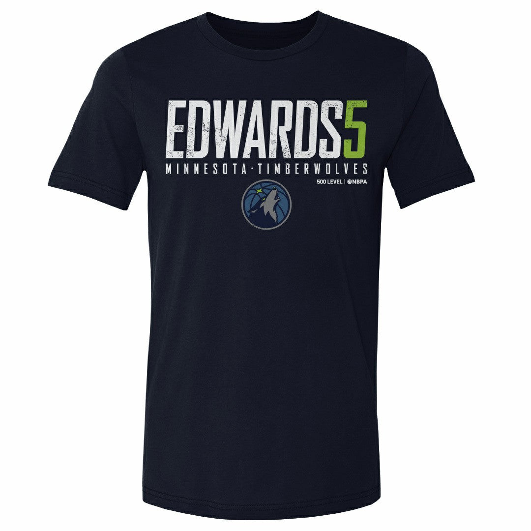 Navy Anthony Edwards Minnesota Timberwolves 500 Level Elite T-Shirt | NBA