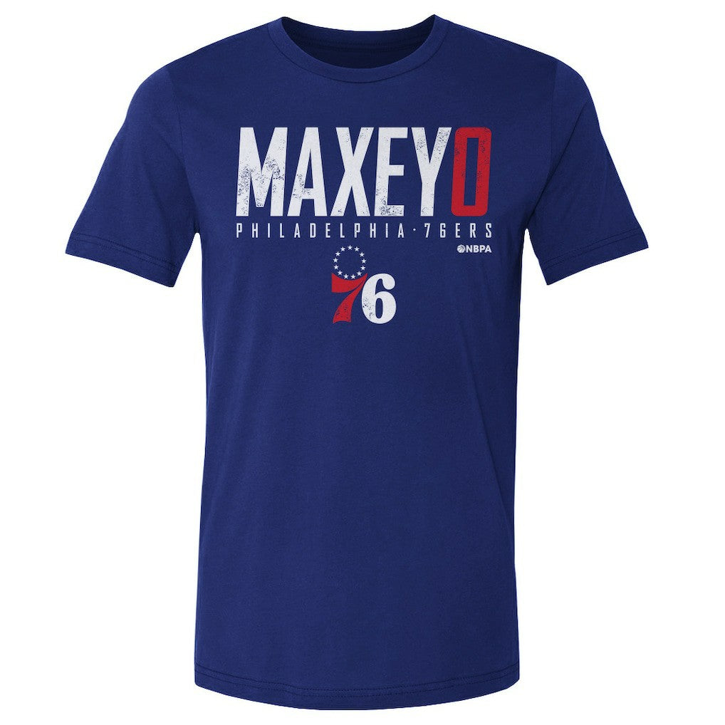 Royal Tyrese Maxey Philadelphia 76ers 500 Level Elite T-Shirt | NBA