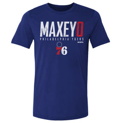 Royal Tyrese Maxey Philadelphia 76ers 500 Level Elite T-Shirt | NBA