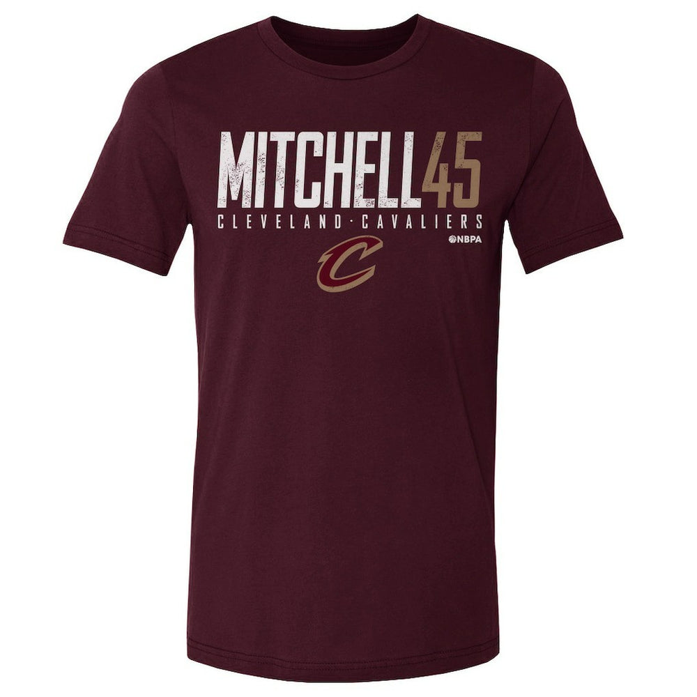 Wine Donovan Mitchell Cleveland Cavaliers 500 Level Elite T-Shirt sale | NBA