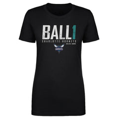 Black LaMelo Ball Charlotte Hornets 500 Level Women's Elite T-Shirt | NBA