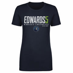 Navy Anthony Edwards Minnesota Timberwolves 500 Level Women's Elite T-Shirt | NBA