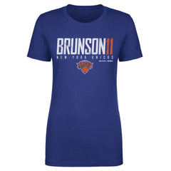 Blue Jalen Brunson New York Knicks 500 Level Women's Elite T-Shirt | NBA