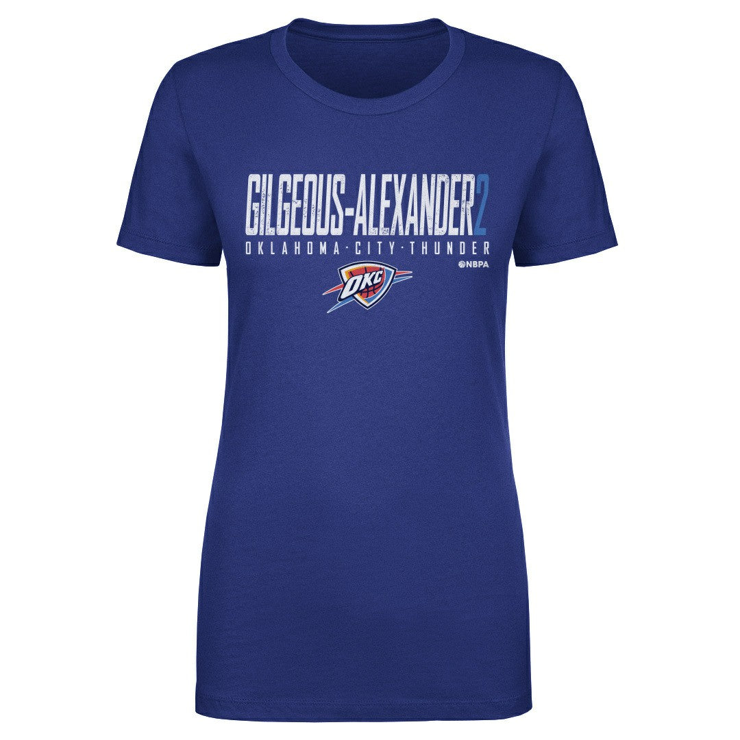Blue Shai Gilgeous-Alexander Oklahoma City Thunder 500 Level Women's Elite T-Shirt | NBA