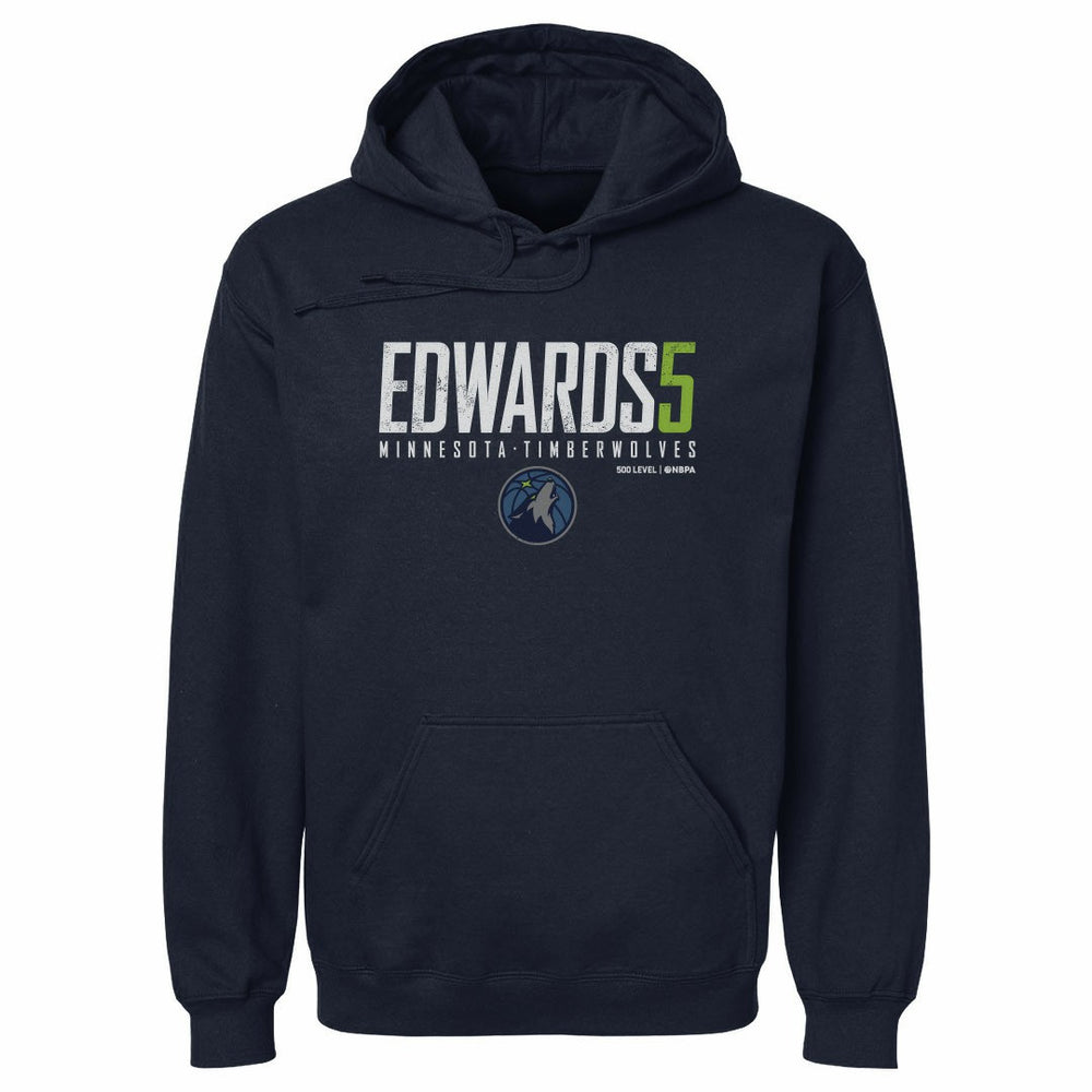Navy Anthony Edwards Minnesota Timberwolves 500 Level Elite Pullover Hoodie | NBA