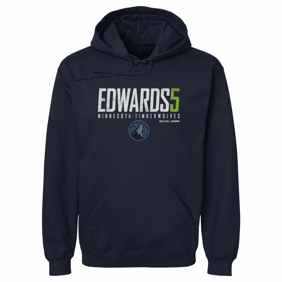 Navy Anthony Edwards Minnesota Timberwolves 500 Level Elite Pullover Hoodie | NBA