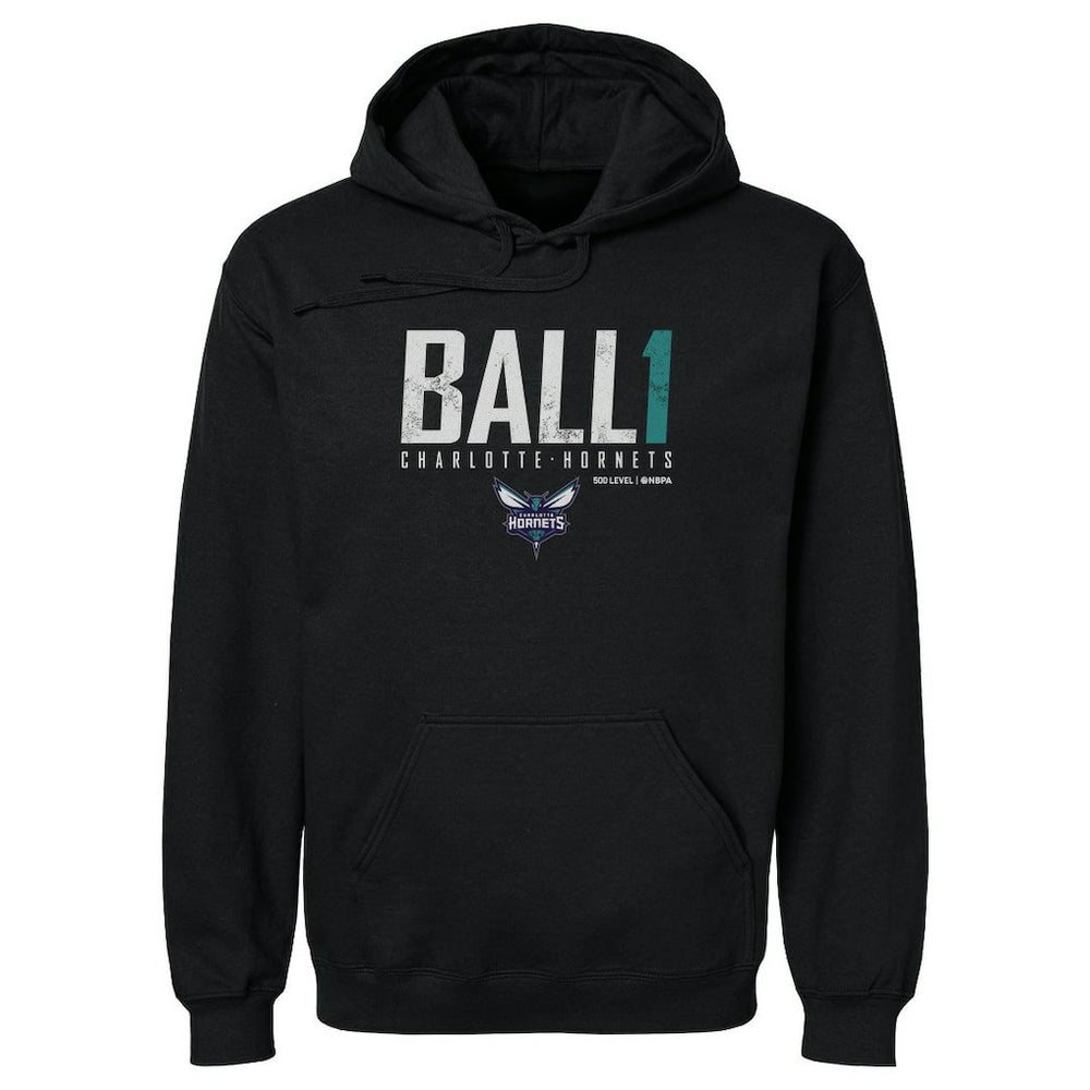Black LaMelo Ball Charlotte Hornets 500 Level Elite Pullover Hoodie | NBA