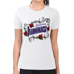 Arizona Diamondbacks G-III 4Her by Carl Banks Women's Super-Slim Fit Lightweight Retro Roses T-Shirt - MLB T-shirts