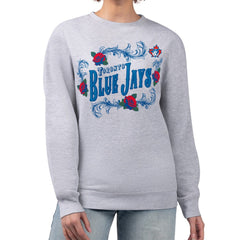 Toronto Blue Jays G-III 4Her by Carl Banks Women's Retro Roses Fleece Pullover Sweatshirt - MLB Pullover