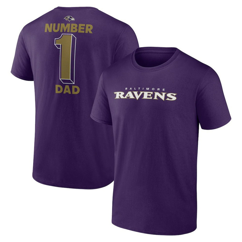 Baltimore Ravens #1 Dad Jersey T-Shirt | NFL Near me