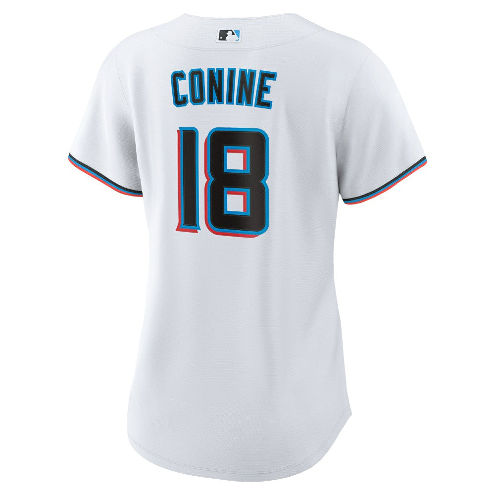 Griffin Conine Miami Marlins Nike Women's Home Replica Jersey - MLB Jerseys
