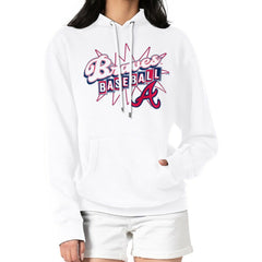 Atlanta Braves Starter Women's Drive-In Pullover Hoodie - MLB Hoodies
