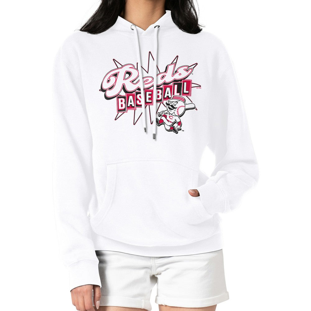 Cincinnati Reds Starter Women's Drive-In Pullover Hoodie - MLB Hoodies