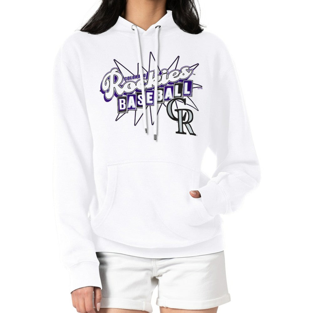 Colorado Rockies Starter Women's Drive-In Pullover Hoodie - MLB Hoodies