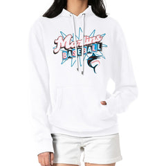 Miami Marlins Starter Women's Drive-In Pullover Hoodie - MLB Hoodies