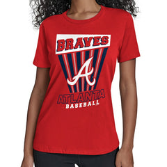Atlanta Braves Starter Women's Poster Print T-Shirt - MLB T-shirts