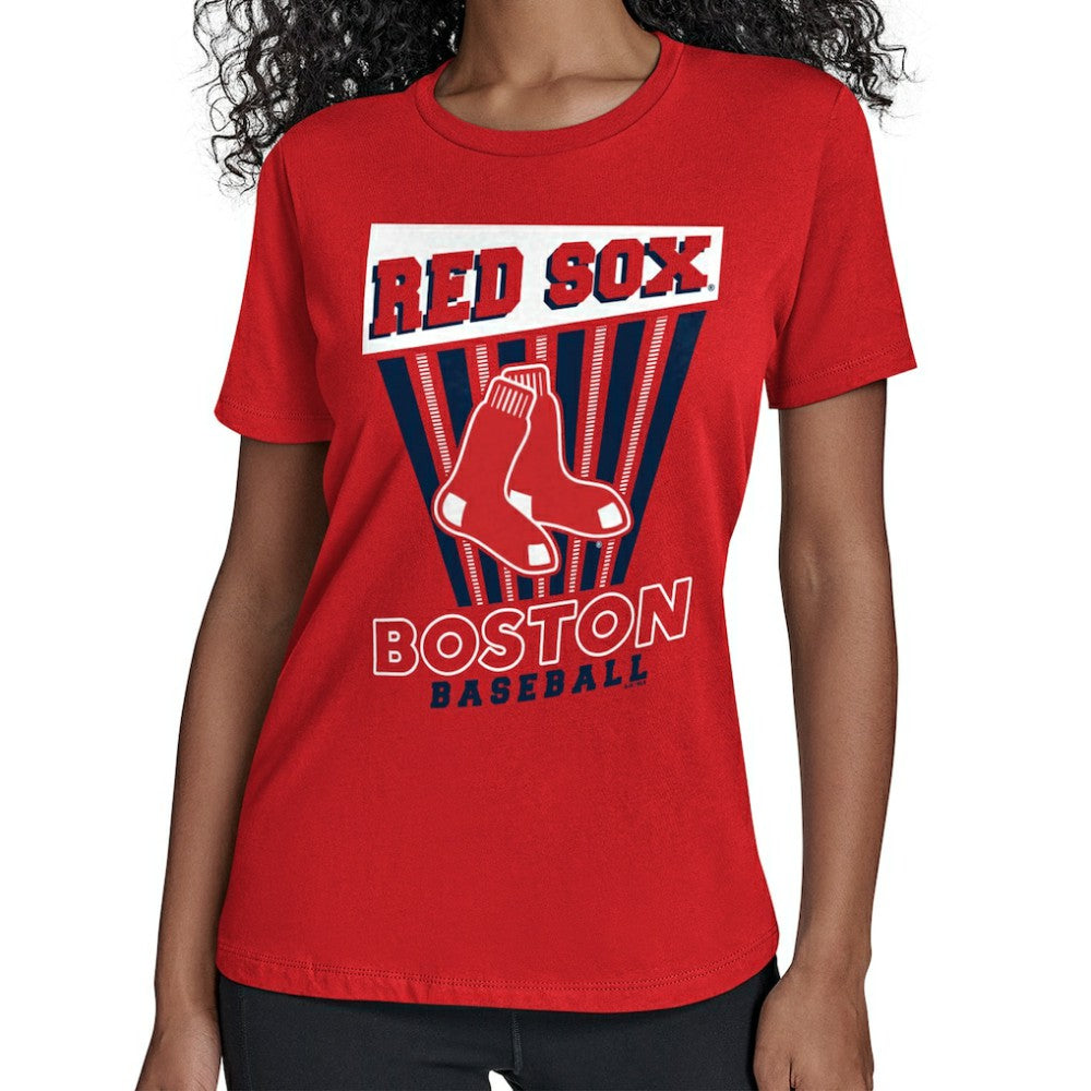 Boston Red Sox Starter Women's Poster Print T-Shirt - MLB T-shirts