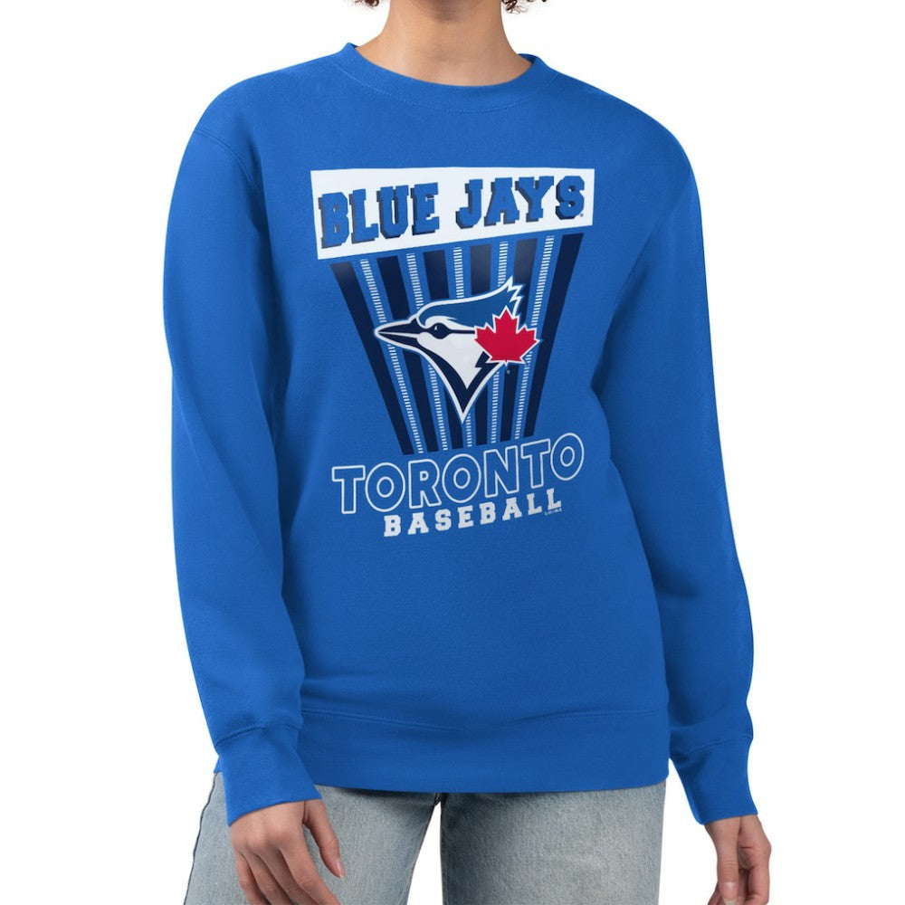 Toronto Blue Jays Starter Women's Poster Print Pullover Sweatshirt - MLB Pullover
