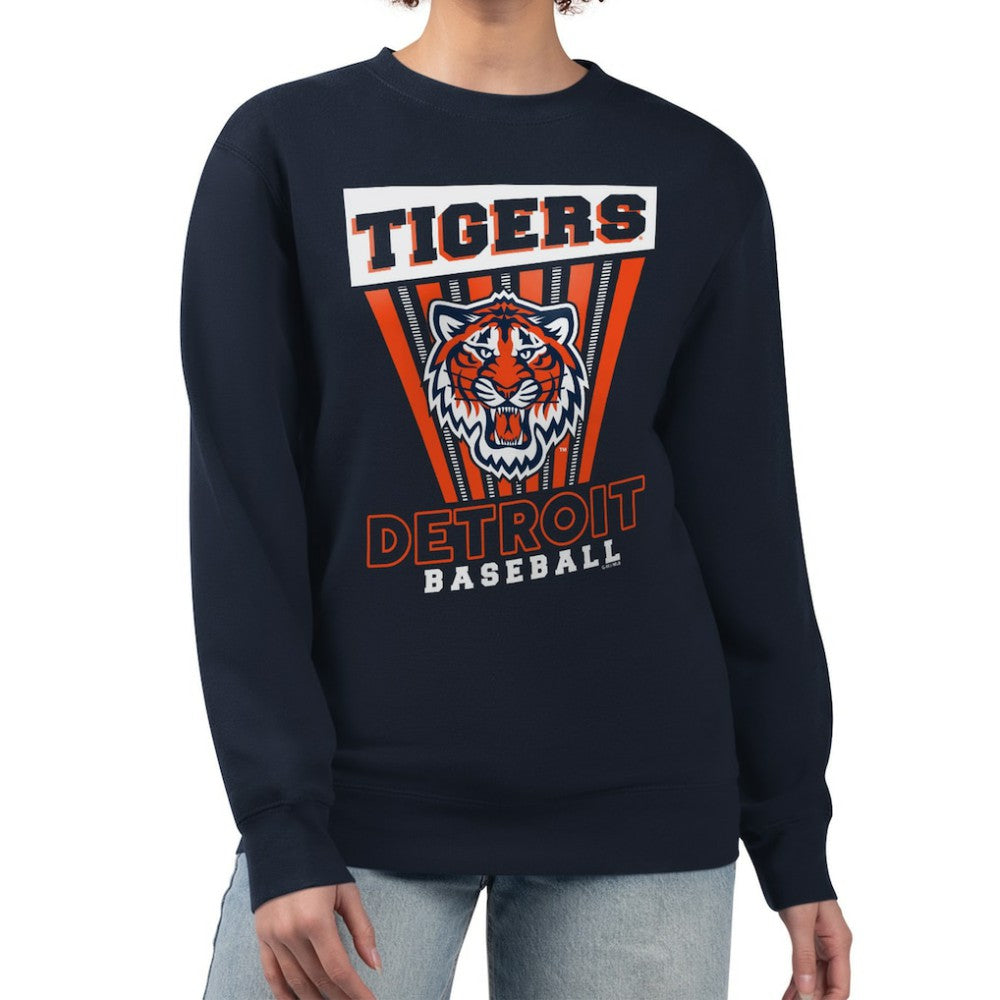 Detroit Tigers Starter Women's Poster Print Pullover Sweatshirt - MLB Pullover