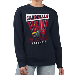 St. Louis Cardinals Starter Women's Poster Print Pullover Sweatshirt - MLB Pullover