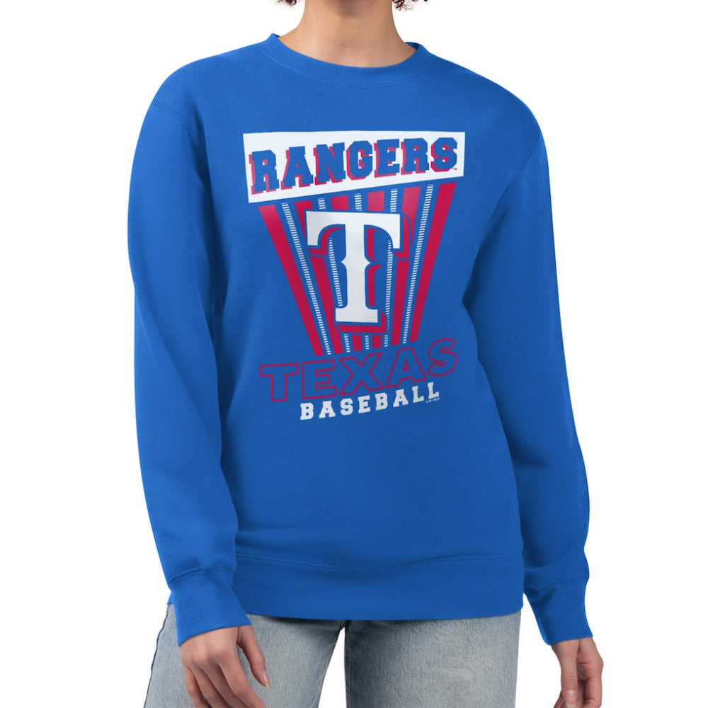 Texas Rangers Starter Women's Poster Print Pullover Sweatshirt - MLB Pullover