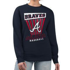Atlanta Braves Starter Women's Poster Print Pullover Sweatshirt - MLB Pullover