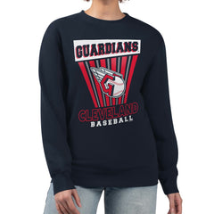 Cleveland Guardians Starter Women's Poster Print Pullover Sweatshirt - MLB Pullover